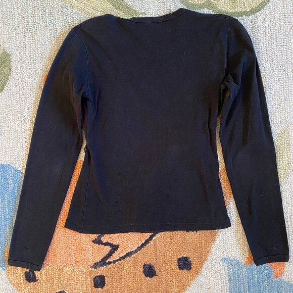 90s I Anthropologie I A Pleasant Surprise Is In Store For You I Faux Wrap Top - Picture 5 of 16
